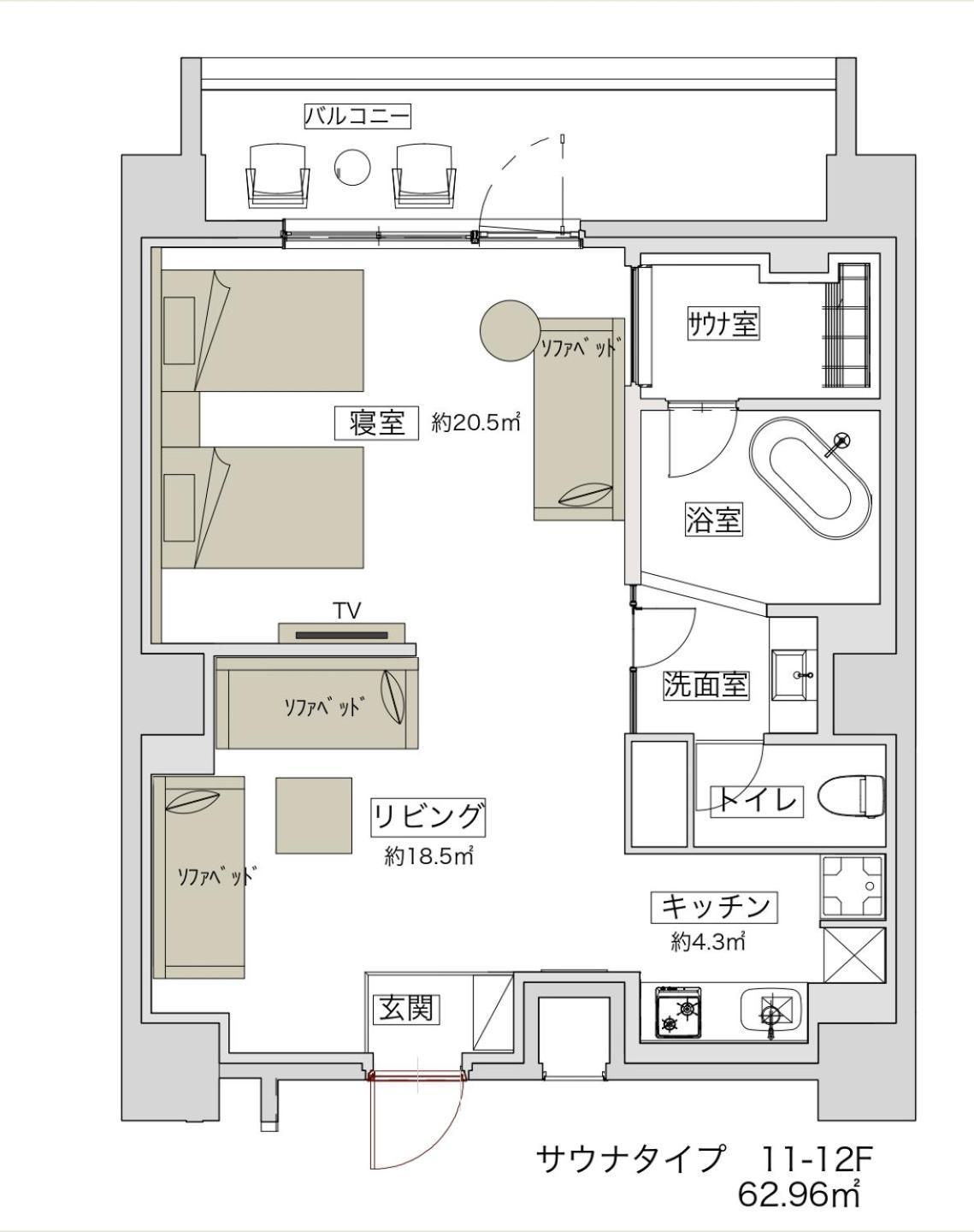 Premium Sauna Suite Washing Machine 10㎡ Balcony,1593166106:JPEG